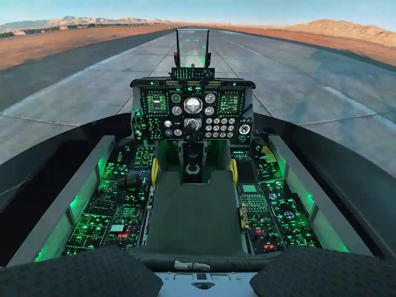 front of the cockpit